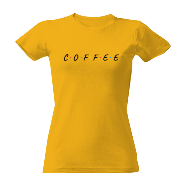 Tričko s potiskem Coffee design alias přátelé