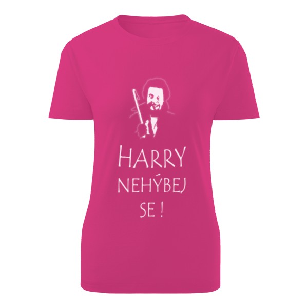 Tričko s potiskem Harry nehýbej se (bílá verze)