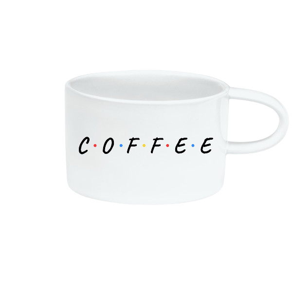 Hrnek Makronka s potiskem C.o.f.f.e.e
