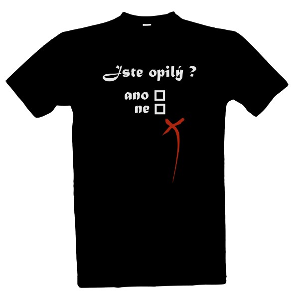 Tričko s potiskem Jsem opilý?