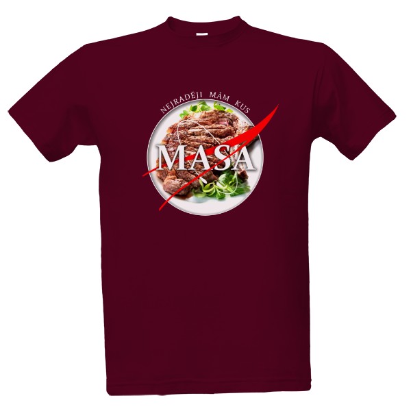 Tričko s potiskem Parodované logo NASA