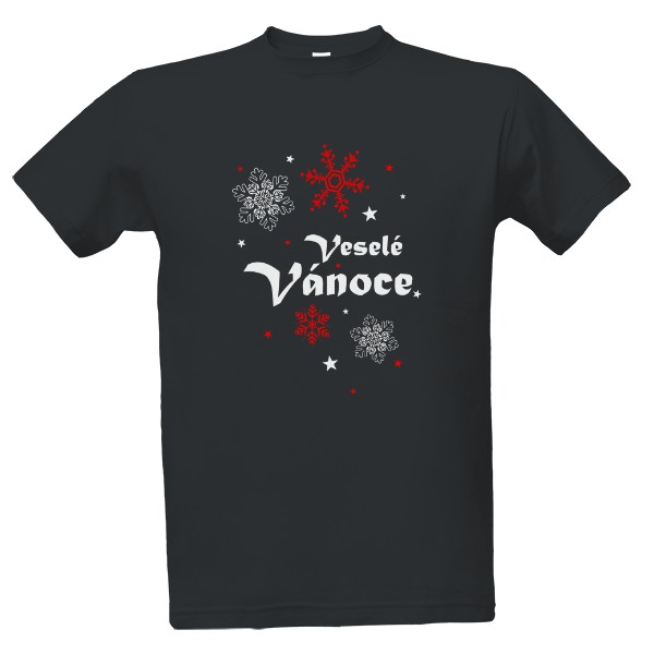 Veselé Vánoce a sněhové vločky