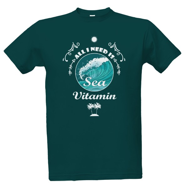 Tričko s potiskem Vitamin Sea