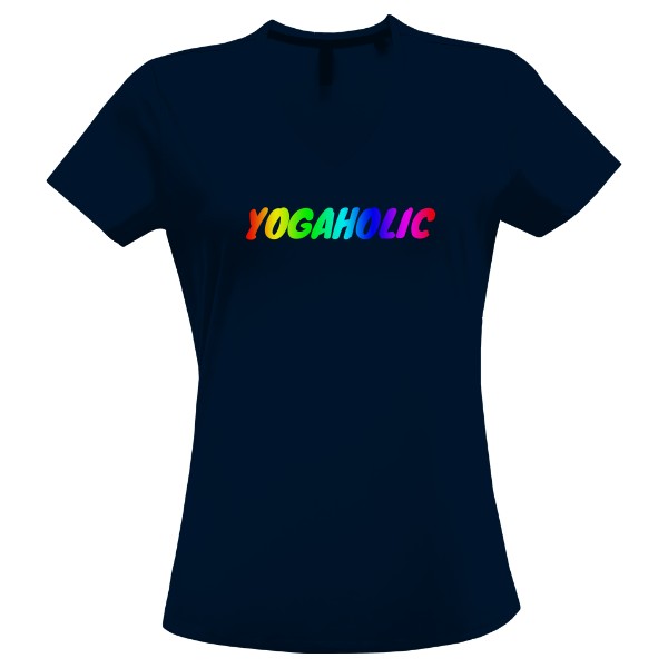 Tričko s potiskem Yogaholic