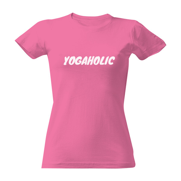 Tričko s potiskem Yogaholic white